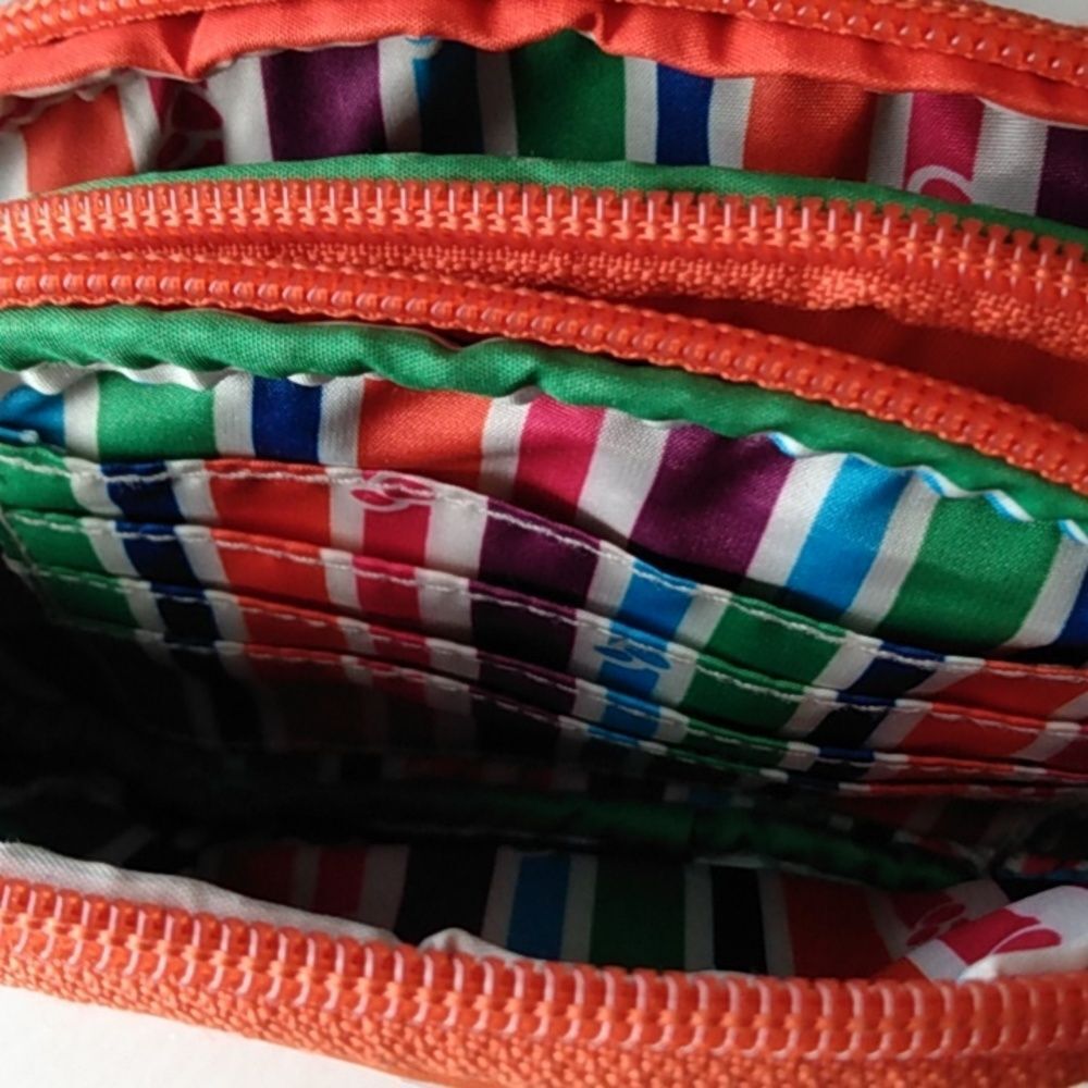 Mimosa Mini Crossbody – Orange – 3-Compartment Organizer - Picture 6 of 13